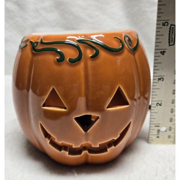 Scentsy Ceramic Jack-O-Lantern Electric Wax Warmer/Melter Discontinued - Picture 6 of 11